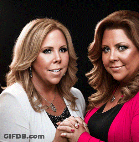 Two Women With Folded Hands GIF