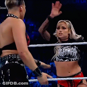 Two Women Wrestling Ring Nightmares Shirt GIF