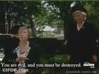 Two Women You Are Evil And You Must Be Destroyed GIF