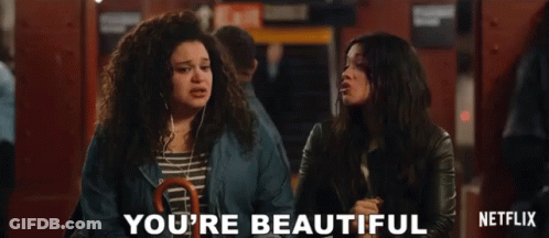 Two Women You're Beautiful GIF