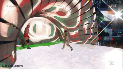 Two Wrestlers Fighting In Ring Nextbigthing Live GIF