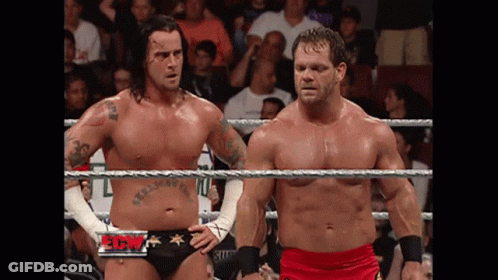 Two Wrestlers In Ring GIF