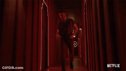 Two Wrestlers In Ring With Number 28 GIF