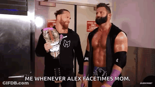 Two Wrestlers One Holding Championship Belt GIF