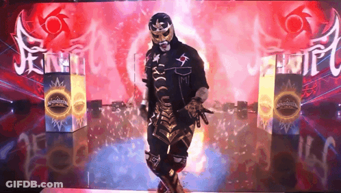 Two Wrestlers With All In GIF