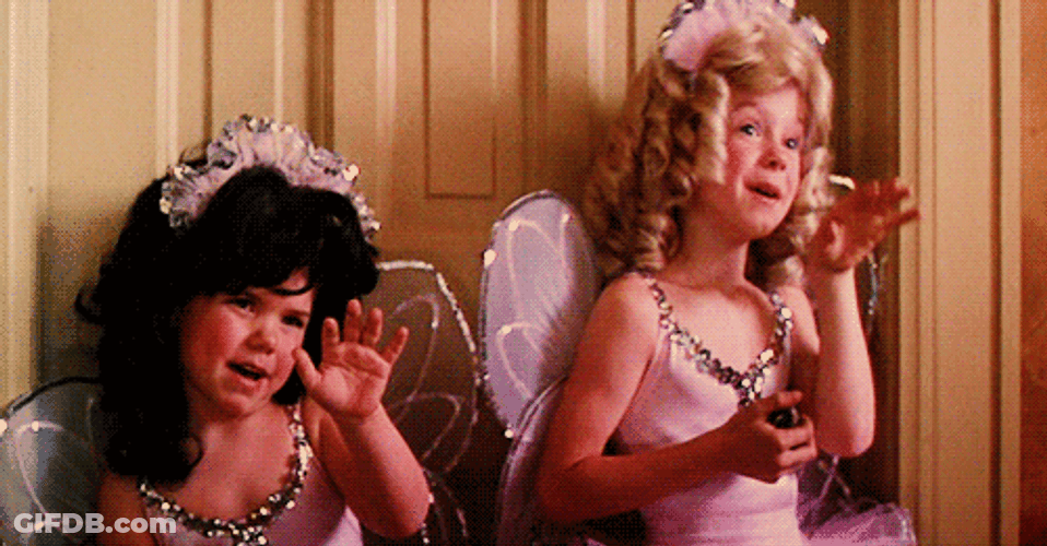 Two Young Girls Bye Bye GIF