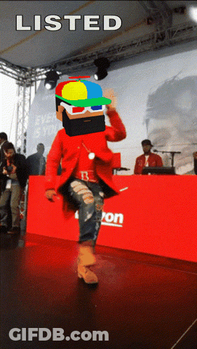 Two Young Men Dancing One Wearing Fil Shirt GIF