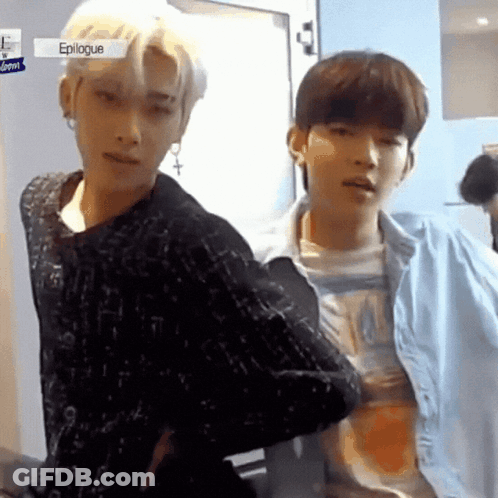 Two Young Men One Holding Other's Back GIF