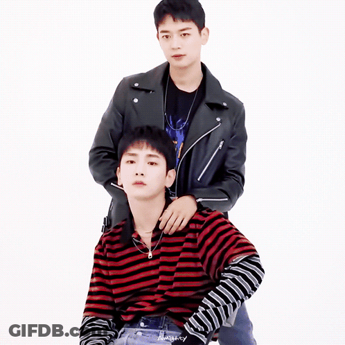 Two Young Men One In Leather Jacket GIF