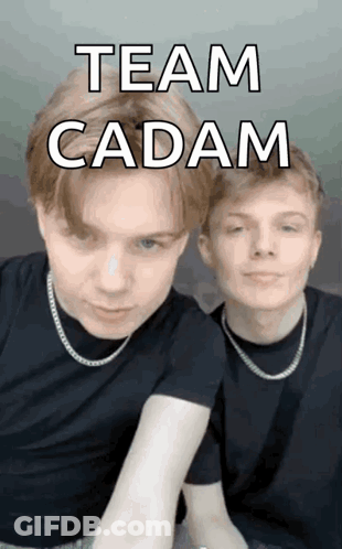 Two Young Men With Team Cadam GIF