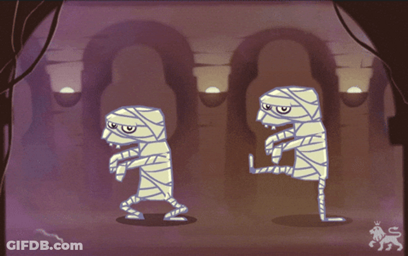 Two Zombie Mummy GIF