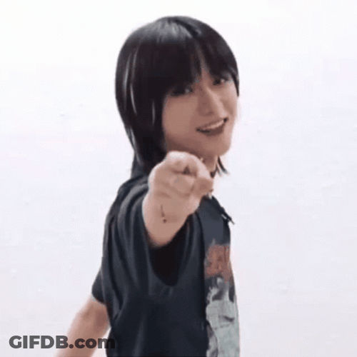 TXT Beomgyu Finger Heart Love GIF