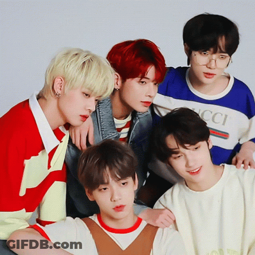 TXT Boy Band Photoshoot GIF