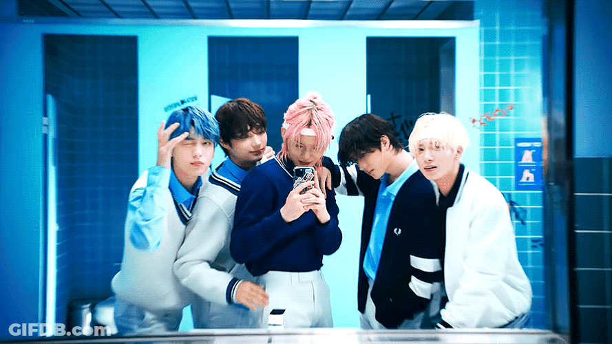 TXT Boys Mirror Video GIF