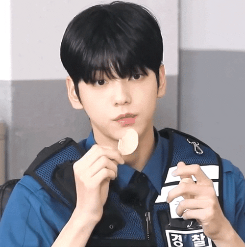 TXT Soobin Eating Chips GIF