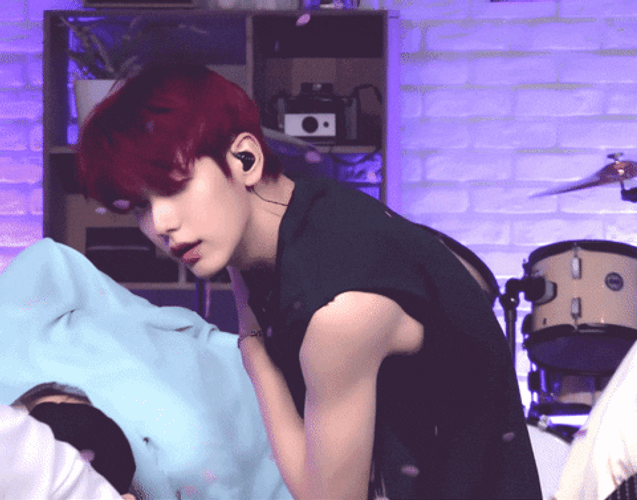 TXT  Soobin Staring While Panting GIF