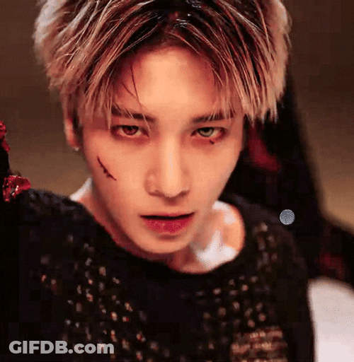 TXT Taehyun Seductively Staring GIF