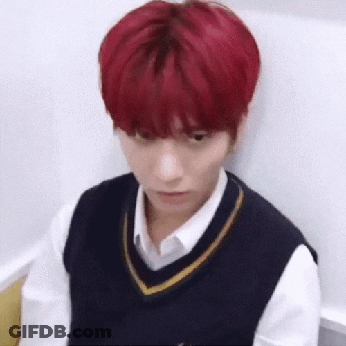 TXT Taehyun Serious Face GIF