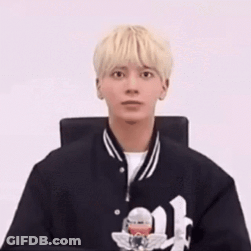 TXT Taehyun Seriously Staring GIF