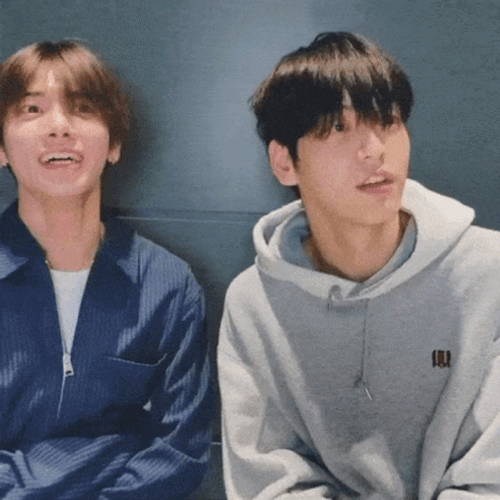 TXT Two Members Laughing GIF