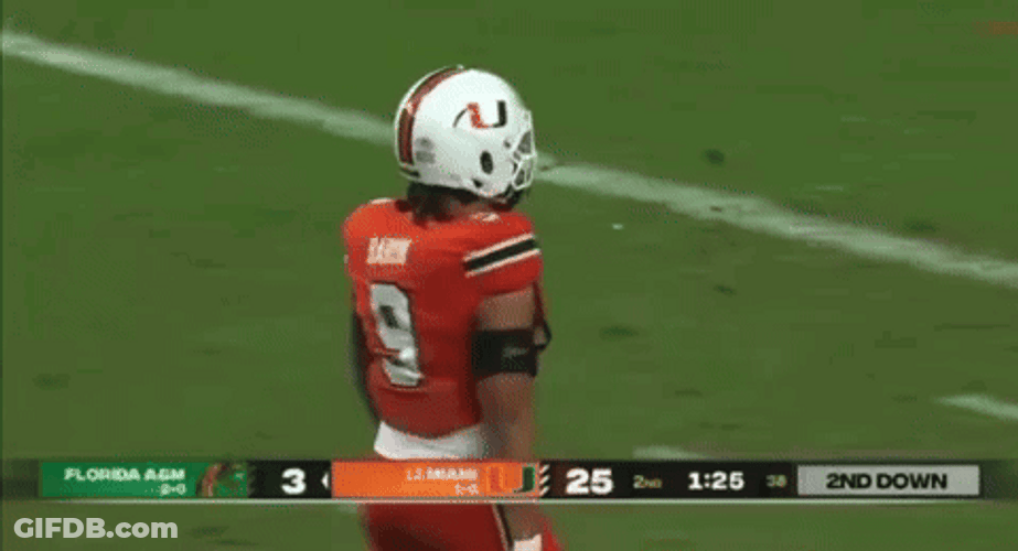 Tyler Baron Miami Hurricanes GIF