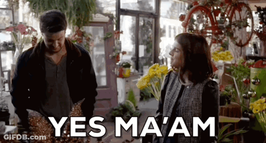 Tyler Hynes Yes Maam GIF