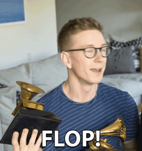 Tyler Oakley Says Flop GIF