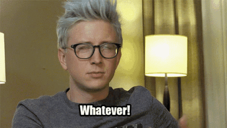 Tyler Oakley Whatever GIF