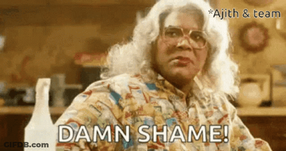 Tyler Perry Damn Shame Meme GIF