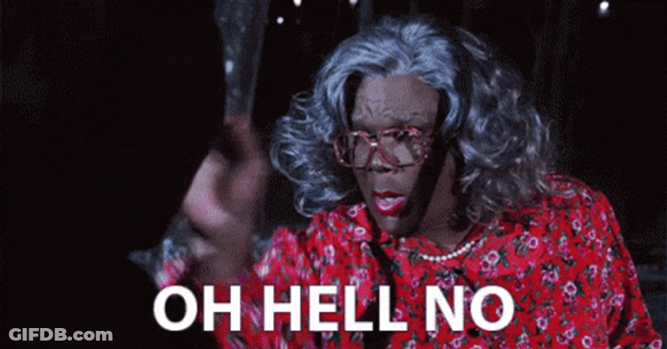 Tyler Perry Oh Hell No GIF