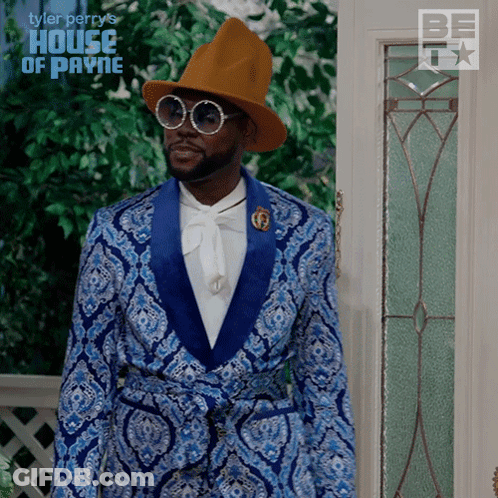 Tyler Perry's House Of Payne Man In Blue Suit GIF
