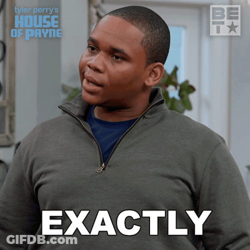 Tyler Perry 'S House Of Payne Shows A Man Making An Exactly Sign GIF