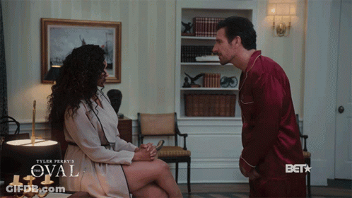 Tyler Perry The Oval Poster With Man And Woman GIF
