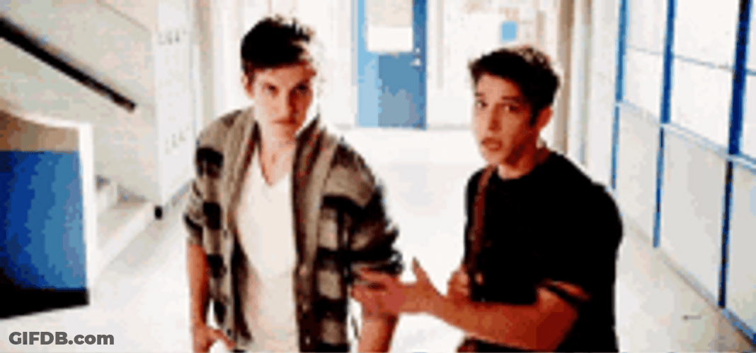 Tyler Posey Scott McCall Teen Wolf Running Away GIF
