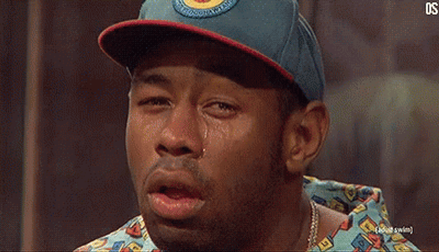 Tyler The Creator Crying Eric Andre Show GIF