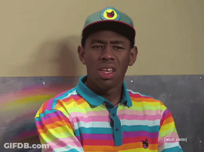 Tyler The Creator Huh What Hahaha Laughing GIF