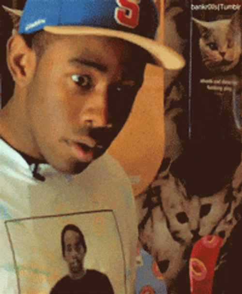 Tyler The Creator Peace Sign Goofy GIF