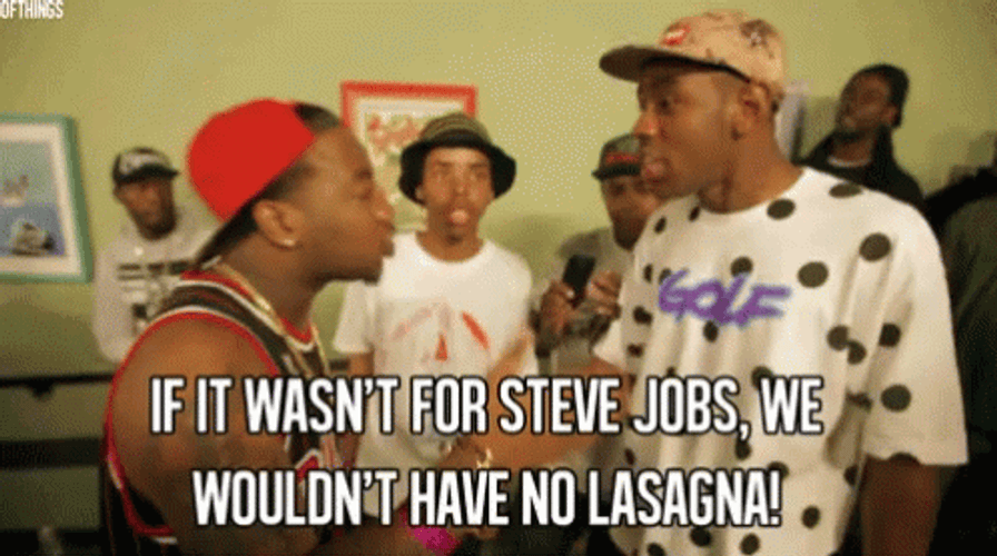 Tyler The Creator Steve Jobs Created Lasagna GIF