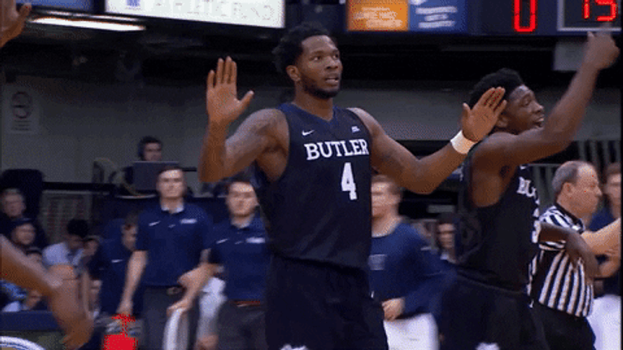 Tyler Widerman Butler Team High Five GIF