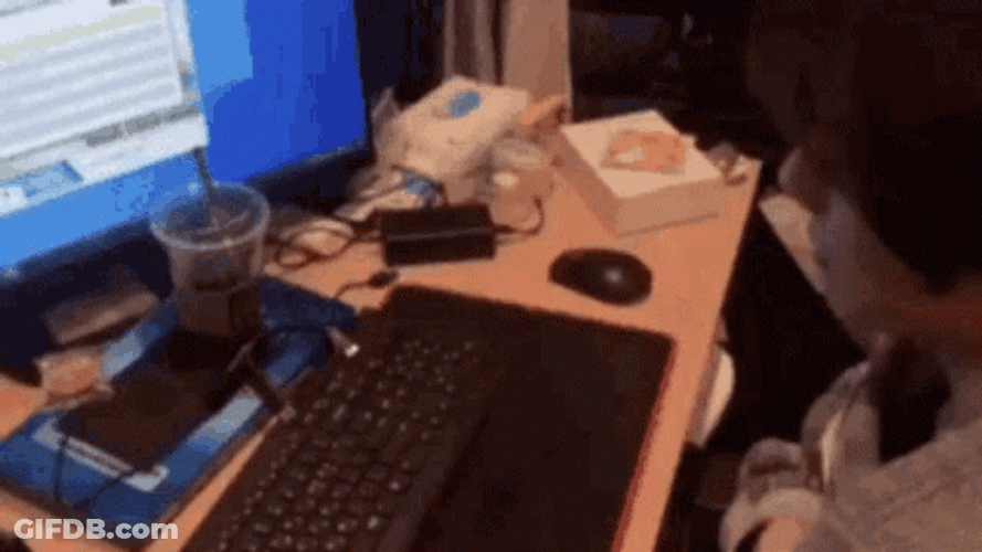 Typing Fast GIF