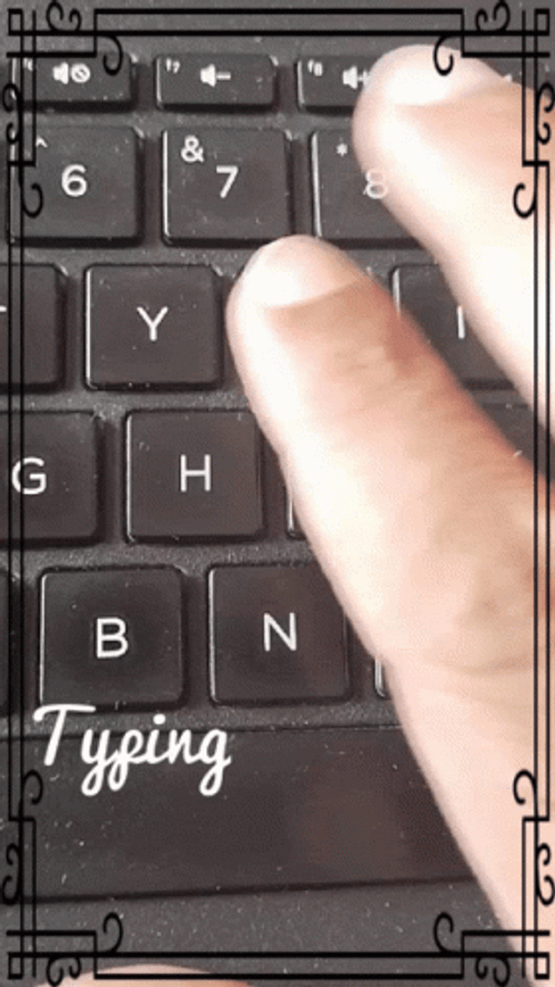 Typing Fingers With Keyboards GIF