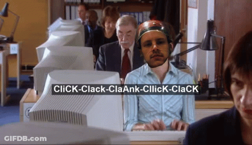 Typing Maniac Click Clack GIF