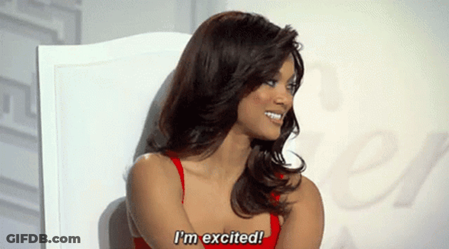 Tyra Banks I'm So Excites GIF