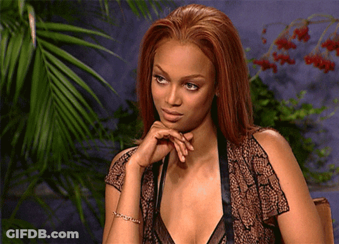 Tyra Banks Judging And Listening GIF