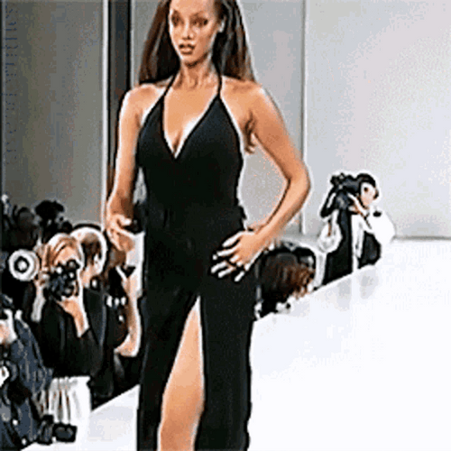 Tyra Banks Runway Turn GIF