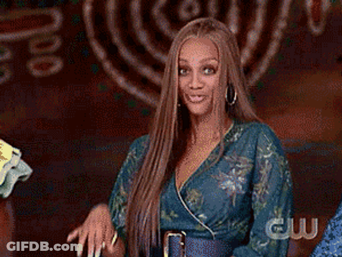Tyra Banks Wave Like Crazy GIF