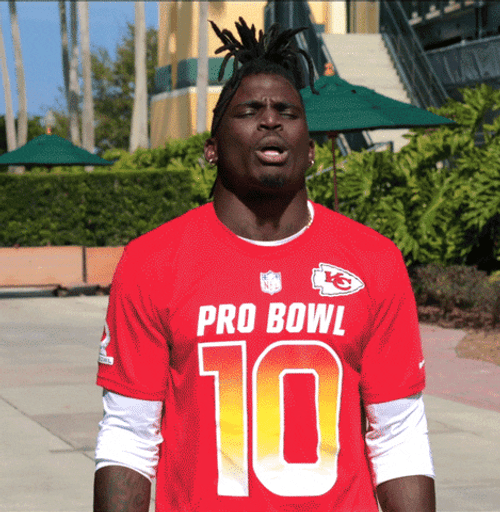 Tyreek Hill Chewing Act GIF