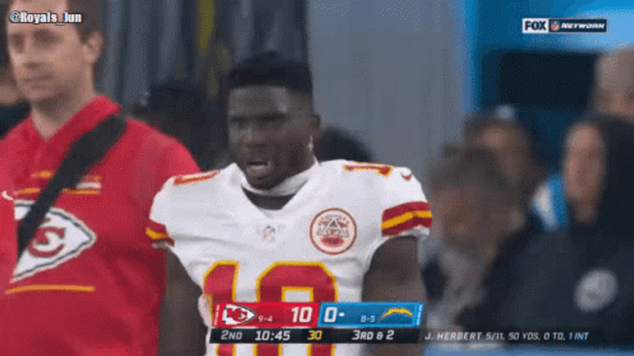 Tyreek Hill Chewing Gum GIF