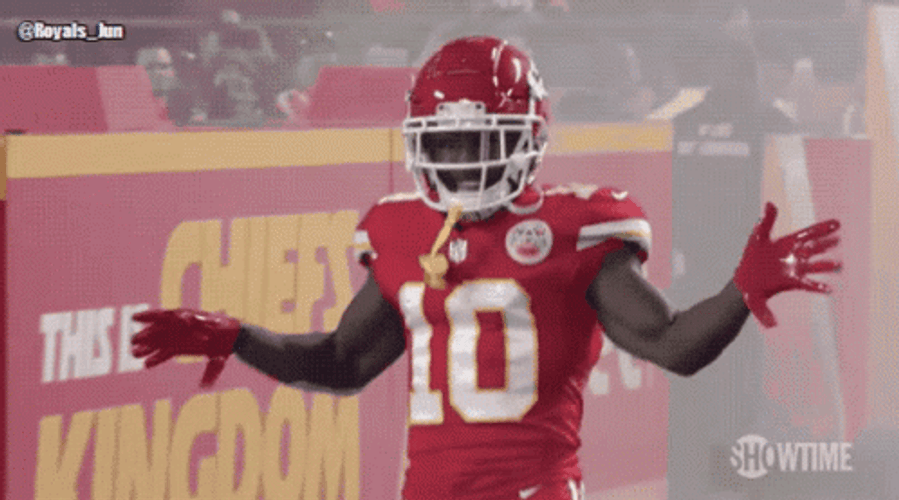 Tyreek Hill Copying Ray Lewis Dance GIF