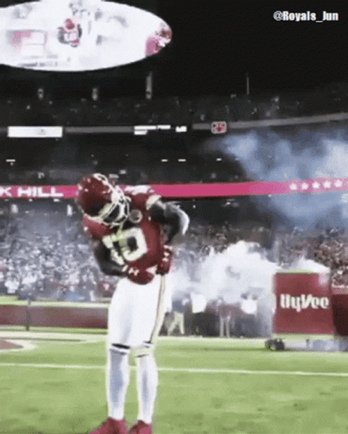 Tyreek Hill Giving Peace GIF